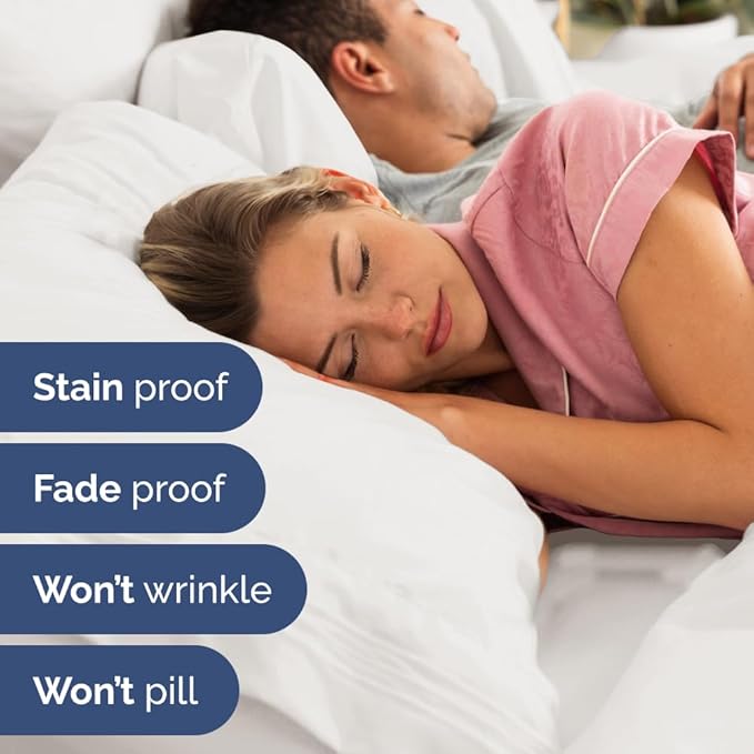 Split Head King Sheet Set – 4 Piece Flex Split Top King Sheets - Image 6