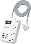 45W USB C Surge Protector Power Strip, Travel Power Strip by Beeiker-BetterHelperforYou