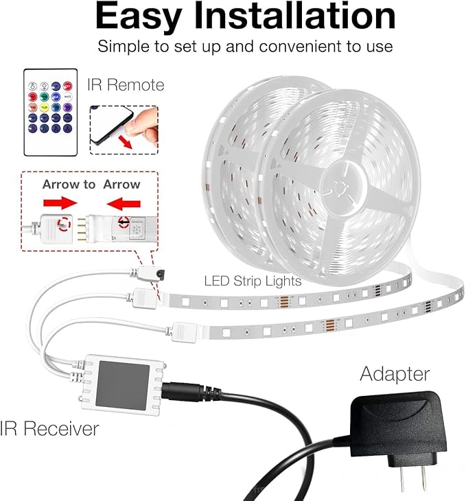 DAYBETTER Smart WiFi Led Lights, 50 FT RGB Led Strip Lights Compatible - Image 7