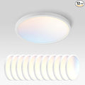 ASD LED 9" Round Flush Mount Ceiling Light Fixture, Low Profile Surface by ASDLightingCorporation