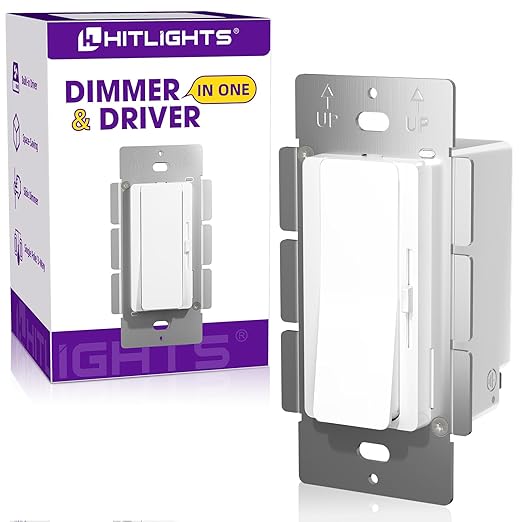HitLights LED Driver and Dimmer Switch in One 120W, 120V AC to 12V DC, by HitLights