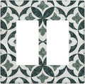 Bvtewkhz Green Luxury Modern Cubic Marble 2 Gang Double Rocker Decorative Light by Unknown