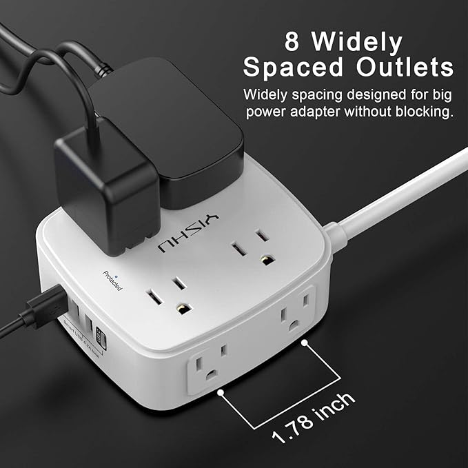6 Ft Surge Protector Power Strip - Image 3