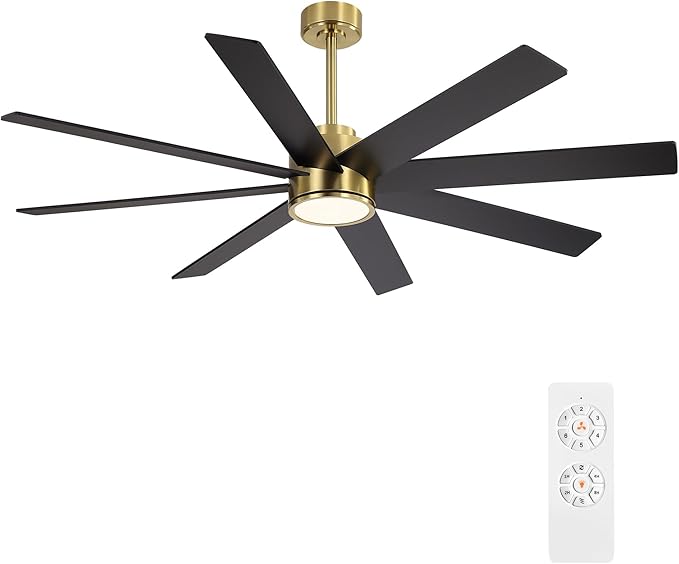 WINGBO 60" Large DC Ceiling Fans by HomePage