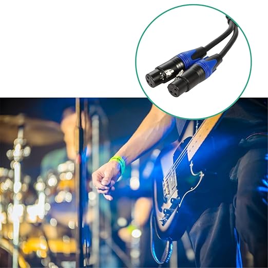 Seefeful 1 Male to 2 Female XLR Y Splitter Micrphone Cable, 3pin Female to Dual - Image 6