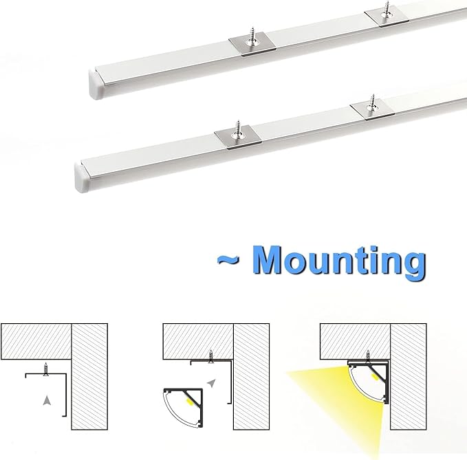 VST 20pack 3.3ft LED Channel, V Shape Led Diffuser Channel, LED Aluminum - Image 4