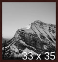 Frame It Easy 33 x 35 Merlot Wood Frame by FrameItEasy