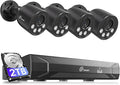 Loocam PoE Security Camera System 8MP 8CH NVR H.265+ 2TB HDD, Outdoor Indoor by Loocam