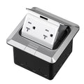 KYHSHJ Pop Up Floor Electrical Outlet Box Kit，20 Amp Stainless Steel TR by KYHSHJ