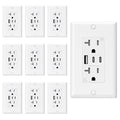 ELEGRP USB Outlets, 20 Amp Wall Outlet by ELEGRP%7CELEGROUP