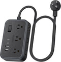10 in 1Power Strip NTONPOWER Ultra Thin Flat Plug Extension Cord by NTONPOWER