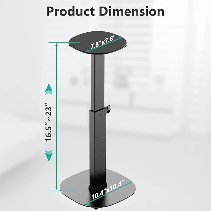 WALI Universal Speaker Stands, 23 Inch Surround Sound Speaker Stands - Image 4