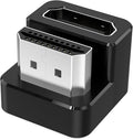 AGVEE 1 Pack 180 Degree Angled HDMI Male to HDMI Female Adapter, U-Shaped by AGVEE