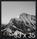 Frame It Easy 33 x 35 Black Wood Frame by FrameItEasy