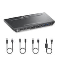 AV Access Docking Station KVM Switch 1 Laptop & 2 Desktop PCs, Dual 4K@60Hz by ACTIONSGLOBALUSINC