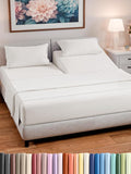 Split Head King Sheet Set – 4 Piece Flex Split Top King Sheets by CGKUnlimited