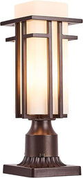 EERU Oil Rubbed Bronze Outdoor Post Lights, Waterproof Pole Mount Light Fixture by EERUOUTDOORLIGHTING