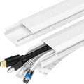 TV Cable Hider - 62.8in PVC Cord Hider Cable Management Wall, Paintable Cord by YCLYC