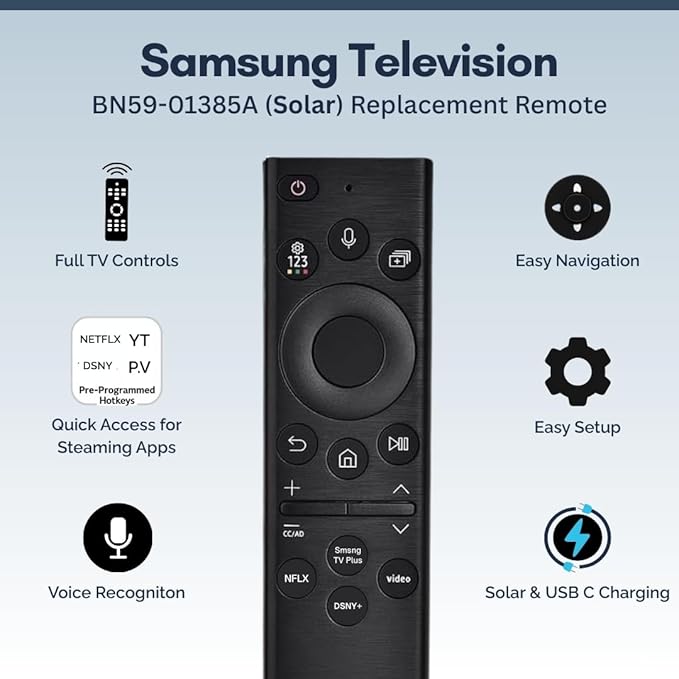 2 Pack BN59-01385A Samsung TV Remote Control Replacement - Image 2