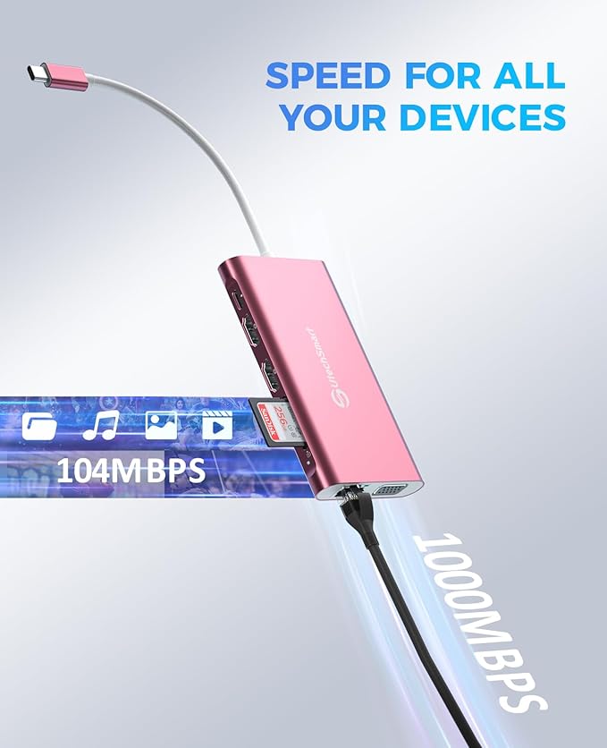 Docking Station, UtechSmart Docking Station Dual Monitor Triple Display USB C - Image 5