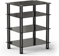 FITUEYES 4-Tier Media Stand Audio/Video Component Cabinet by FITUEYES