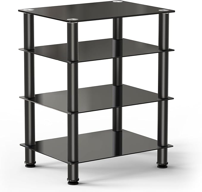 FITUEYES 4-Tier Media Stand Audio/Video Component Cabinet by FITUEYES