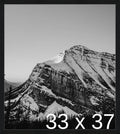 Frame It Easy 33 x 37 Black Grain Wood Frame by FrameItEasy