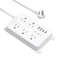 TROND Power Strip with USB, Surge Protector Flat Plug with 5 Widely-Spaced by TRONDOfficial
