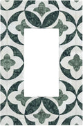 Bvtewkhz Green Luxury Modern Cubic Marble 1 Gang Single Rocker Decorative Light by Unknown
