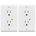 TOPGREENER Decorator Receptacle Outlet w/Surge Protector and Grounding Indicator by TOPGREENER