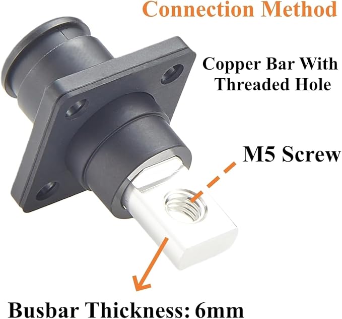 1 Set Battery Energy Storage Connector 200A 50mm² High Current HV Connectors - Image 5