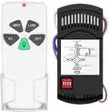 Universal Ceiling Fan Remote Control Kit Dimmable, Replacement by Onisamt
