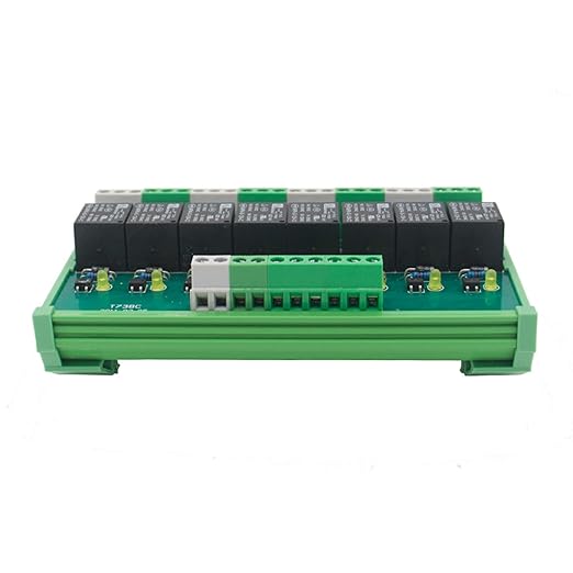 GAEYAELE 8 Channel Interface Relay Module 12VACDC DIN Rail Panel Mount - Image 3