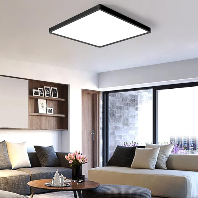 12inch 24W LED Flush Mount Ceiling Light, 3000K Square LED Ceiling Light - Image 3