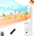 Hiluce All Season Bladeless Fan, 1400W Space Heater & 40W Tower Fan Combo by Hiluce