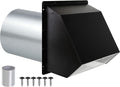 6 Inch Wall Vent Exhaust Vent Dryer Vent Cover Outside, Galvanized Steel by JYINCPED