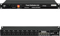 1U PDU Rack Mount Power Surge Protection, 8 NEMA 5-15R Outlets & 5-Port Gigabit by ThePoEstore