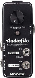 MOOER Micro Guitar Pedal Audiofile Headphone Amp Analog, Access to Effects by MOOER