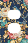 Bvtewkhz Floral Birds Morris Duplex Outlet Decorative Outlet Covers Light by Unknown
