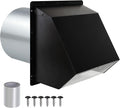 8 Inch Wall Vent Hood Wall Exhaust Vent Cover Outdoor Hooded Wall Vent by JYINCPED