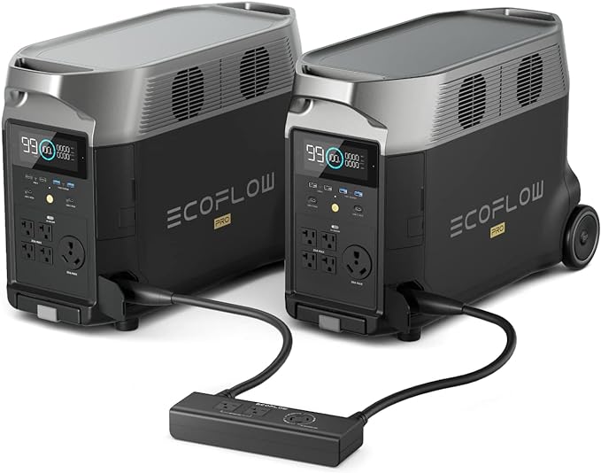 EF ECOFLOW 240V/7200Wh, 7200W Home Battery Backup: 2 DELTA Pro by EFECOFLOW