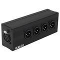 HUALEU 3Pin XLR 1 Female to 4 Male Splitter, 4Way XLR Single Input to Four by HUALEU