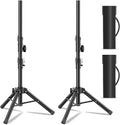 Small Speaker Stands 2 Pack, 24-50 Inch Height Adjustable Speaker Tripod Stand by FutrueWolker