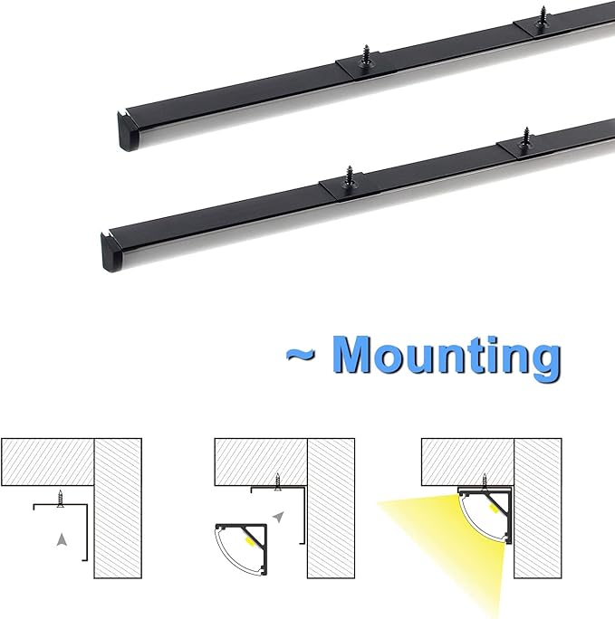 VST 10pack 3.3ft LED Channel, V Shape Diffuser, Aluminum Channel System - Image 4