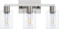 SOPEAS 3-Light Vanity Lights, Brushed Nickel Vanity Light, by SOPEASGlobalperspective