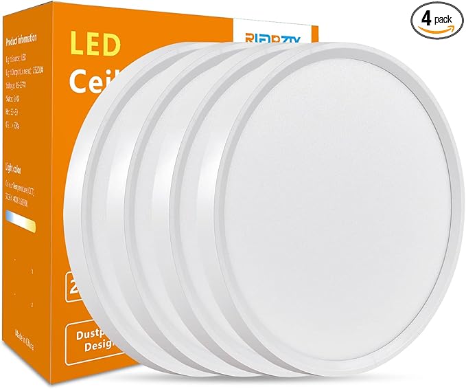 RLEDPZTX Led Flush Mount Ceiling Light, 16 Inch 32w 3480lm, 3000k/4000k/6000k by RLEDPZTX
