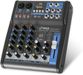 Pyle Professional Audio Mixer Sound Board Console System- Interface 4 Channel by PyleUSA