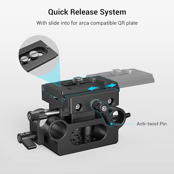 SMALLRIG Universal 15mm Rail Support System - Image 4