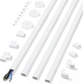 Cord Covers for Wires on Wall Extra-Long, 13.12ft TV Cord Hider Kit, Paintable by ZhiYo