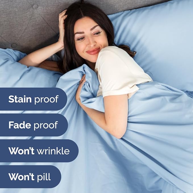 Split Head King Sheet Set – 4 Piece Flex Split Top King Sheets - Image 7